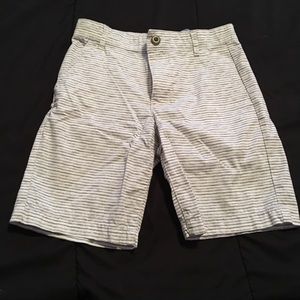 Boys gray striped shorts